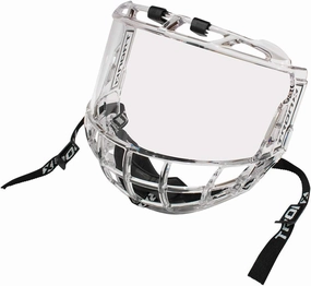 TronX S980 Junior Kids Hockey Clear Full Face Shield Visor Helmet Combo Certified Anti-Scratch/Anti-Fog