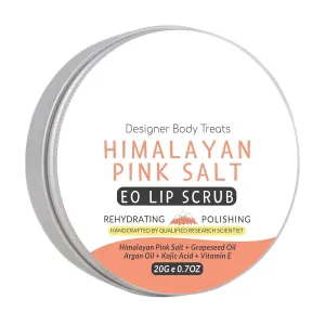 Tubees Himalayan Pink Salt Rehydrating & Polishing EO Lip Scrub, Protect from UV Damage, Smoothen Dry Lips & Improve Skin Tone- 20g