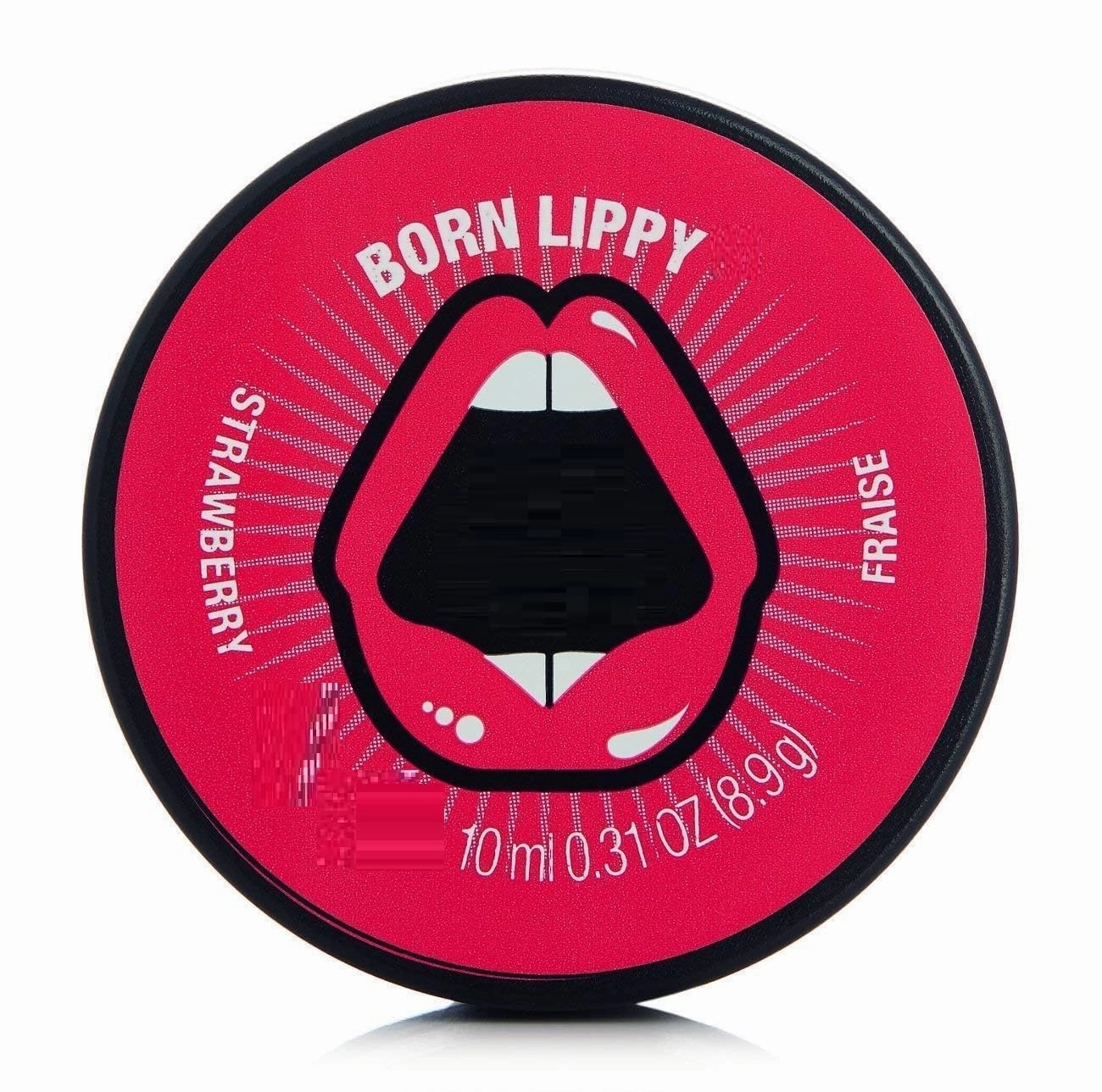 Tubees Born Lippy Pot Lip Balm, Strawberry, 10ml