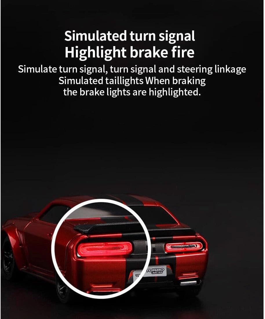 Turbo Drift RC Racing Car, C75 1/76 2.4G RC 3CH Electric Rear-Drive 4WD High Speed Sport Car Remote Control All Terrain Racing Car Toy Gifts for Beginner Adults - RTR Version