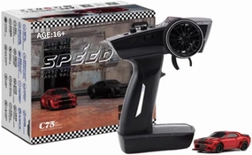 Turbo Racing RC Mini Racing Car, Turbo Racing C75 2.4Ghz 1/76 Mini Electric RWD Desktop Drift Car (RTR Version)