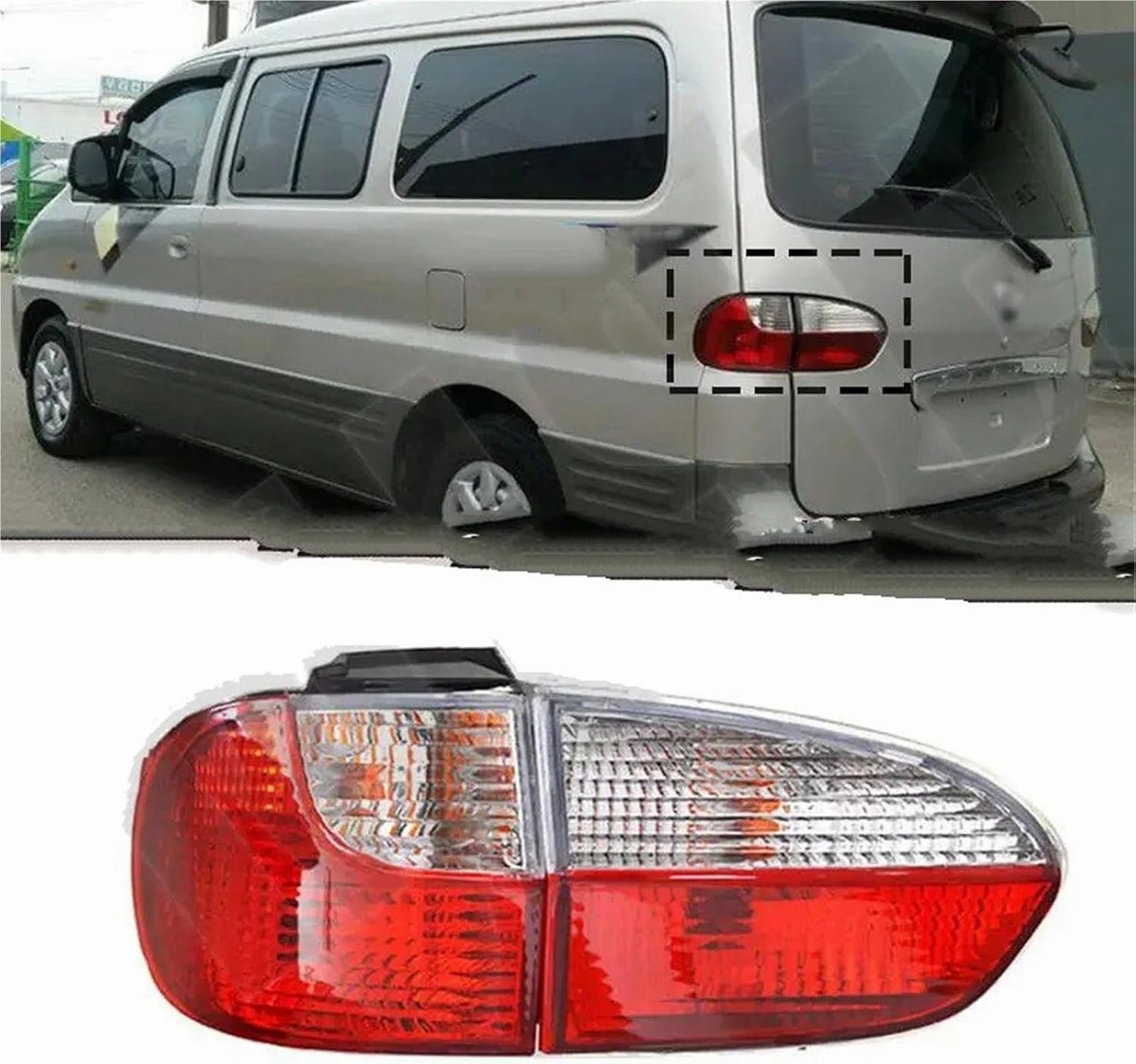 Turn Signal Light Car Rear Reverse Brake Stop Lamp Turn Signal Indicator Brake Stop Lamp Tail Light TailLamps for Hyundai SVX Starex H1 2000 2001 2002 2003 Mirror Turn Signal