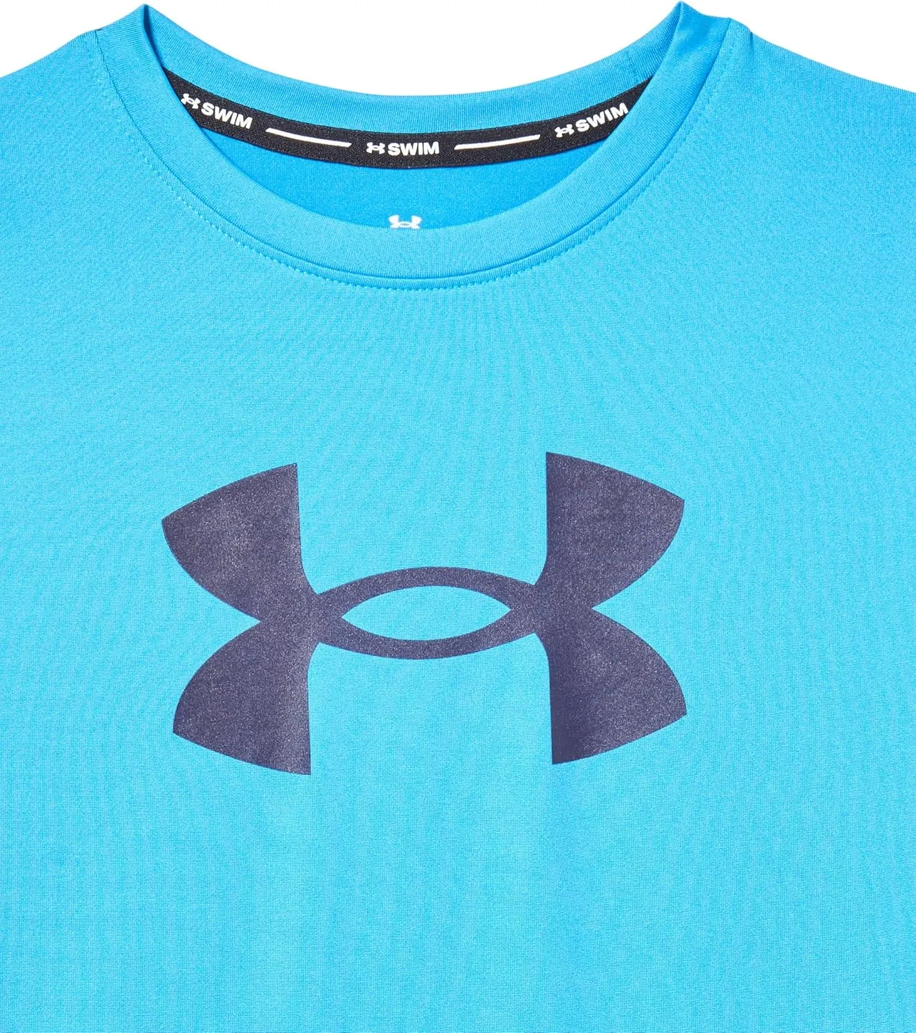 Under Armour Boys' Short Sleeve Rashguard, Salt-Resistant Swim Shirt, Built-in UPF 40  Sun Protection
