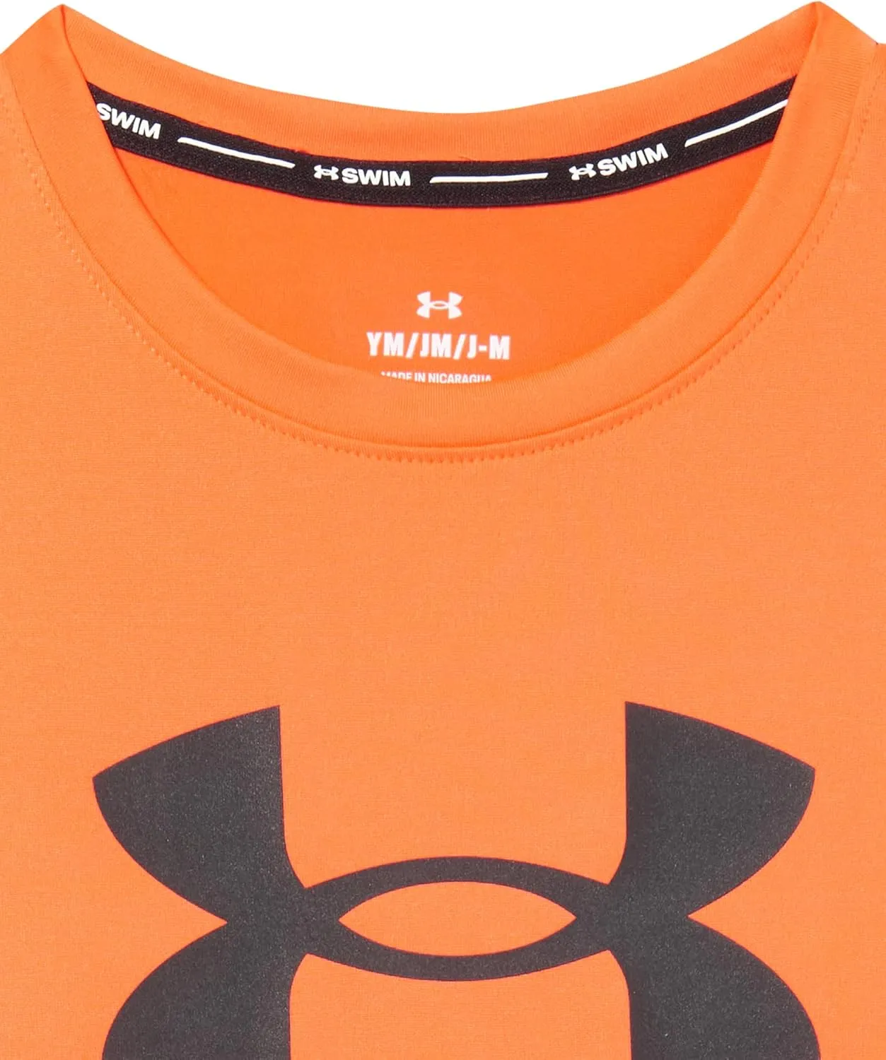 Under Armour Boys' Short Sleeve Rashguard, Salt-Resistant Swim Shirt, Built-in UPF 40  Sun Protection