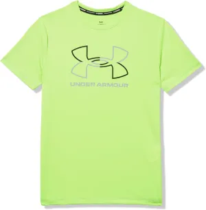 Under Armour Boys' Short Sleeve Rashguard, Salt-Resistant Swim Shirt, Built-in UPF 40  Sun Protection
