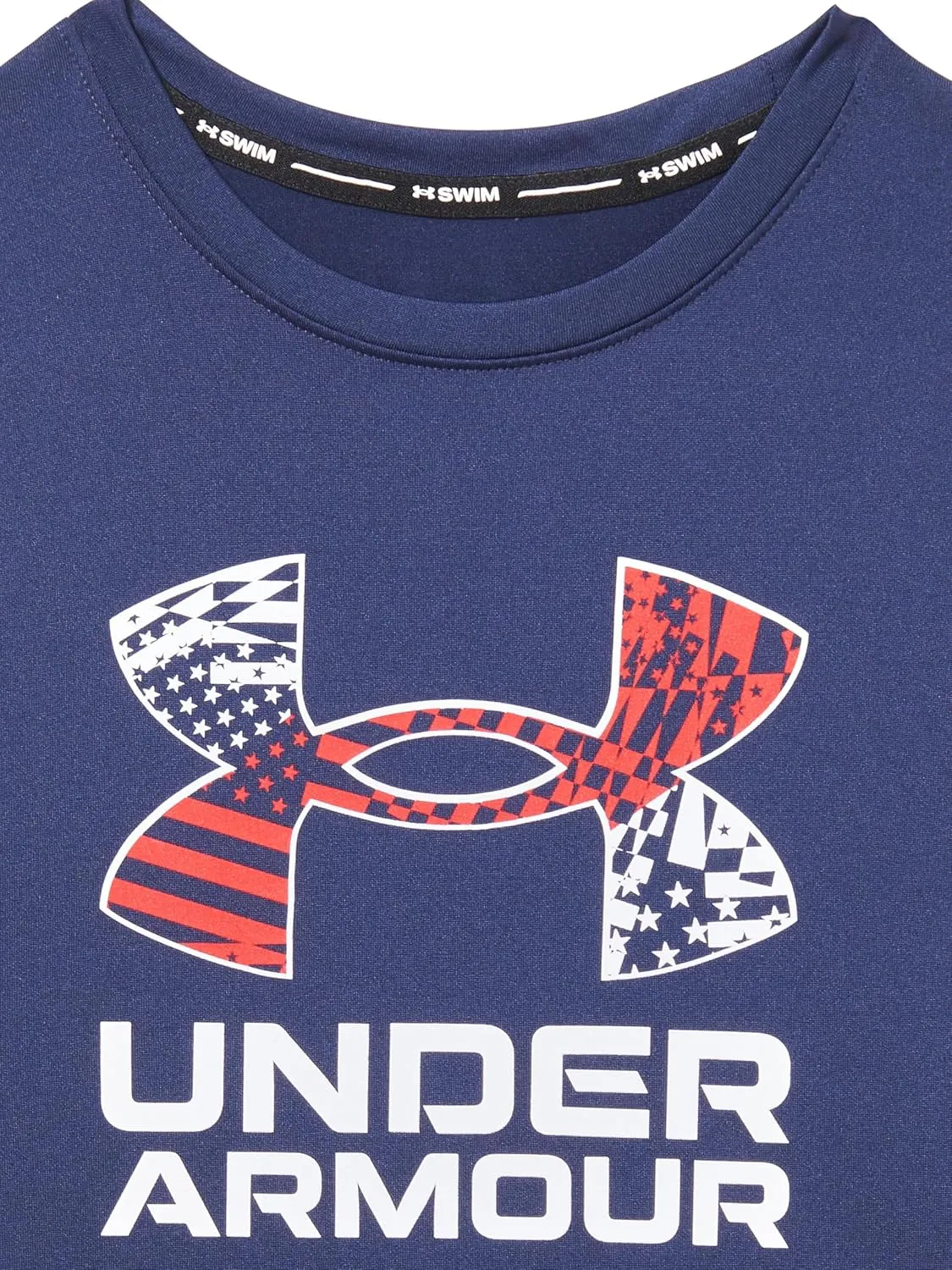 Under Armour Boys' Short Sleeve Rashguard, Salt-Resistant Swim Shirt, Built-in UPF 40  Sun Protection