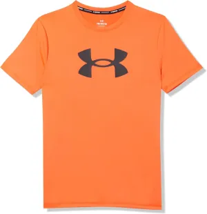 Under Armour Boys' Short Sleeve Rashguard, Salt-Resistant Swim Shirt, Built-in UPF 40  Sun Protection
