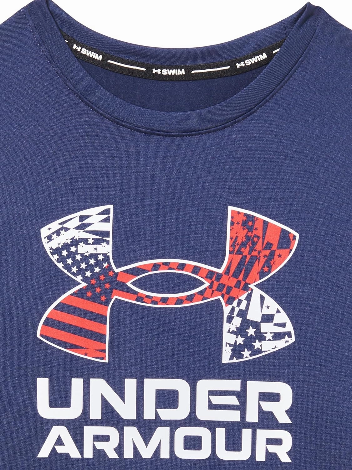 Under Armour Boys' Short Sleeve Rashguard, Salt-Resistant Swim Shirt, Built-in UPF 40  Sun Protection