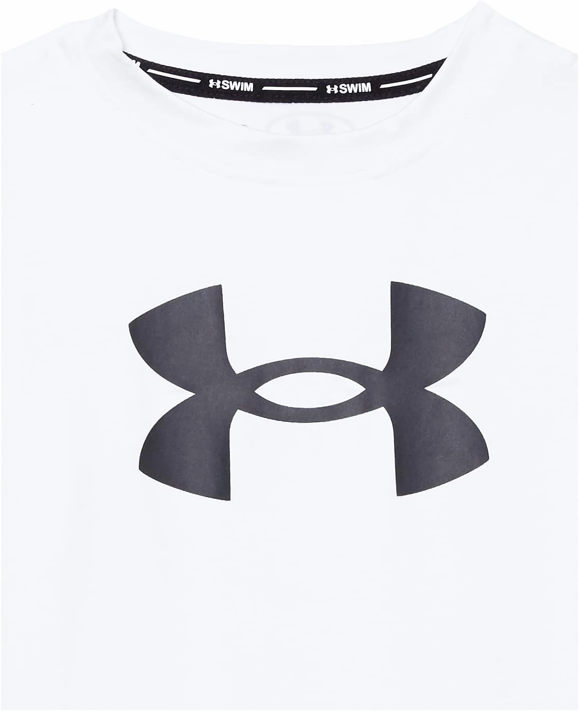 Under Armour Boys' Short Sleeve Rashguard, Salt-Resistant Swim Shirt, Built-in UPF 40  Sun Protection