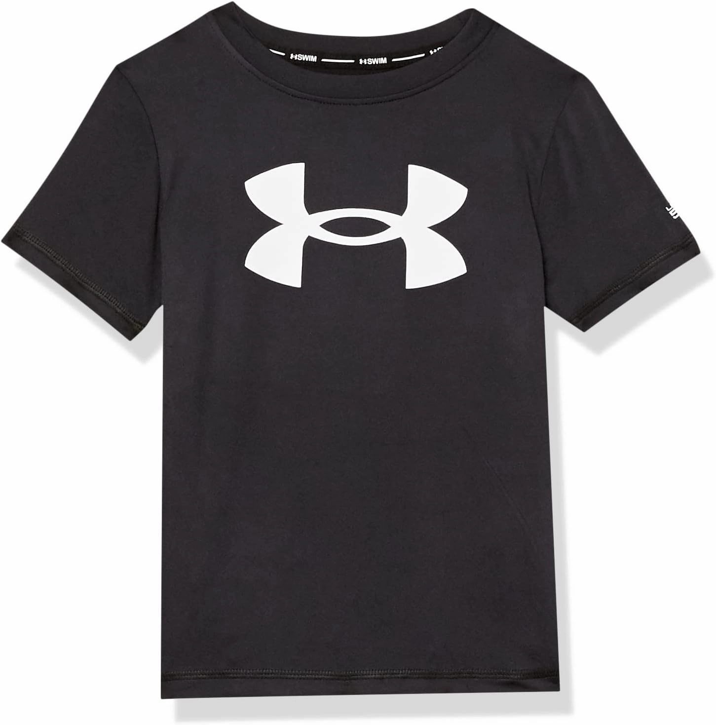 Under Armour Boys' Short Sleeve Rashguard, Salt-Resistant Swim Shirt, Built-in UPF 40  Sun Protection