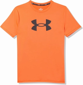 Under Armour Boys' Short Sleeve Rashguard, Salt-Resistant Swim Shirt, Built-in UPF 40  Sun Protection