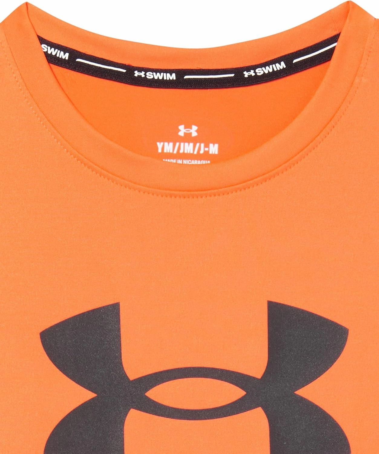 Under Armour Boys' Short Sleeve Rashguard, Salt-Resistant Swim Shirt, Built-in UPF 40  Sun Protection