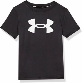 Under Armour Boys' Short Sleeve Rashguard, Salt-Resistant Swim Shirt, Built-in UPF 40  Sun Protection