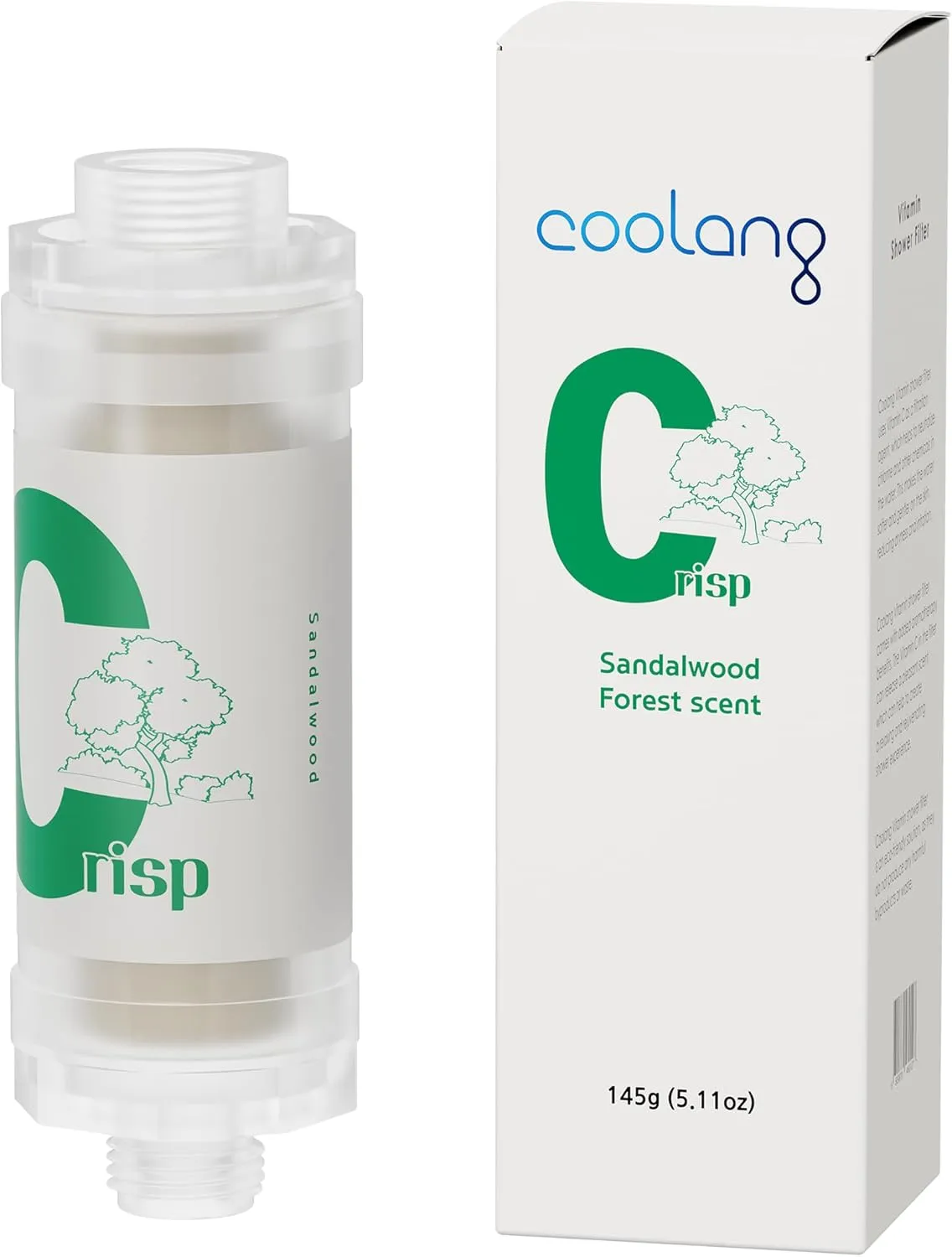 Universal Vita C Shower Filter: Unveil Radiant Skin & Hair with K-Beauty Secrets (Crisp-Sandalwood)