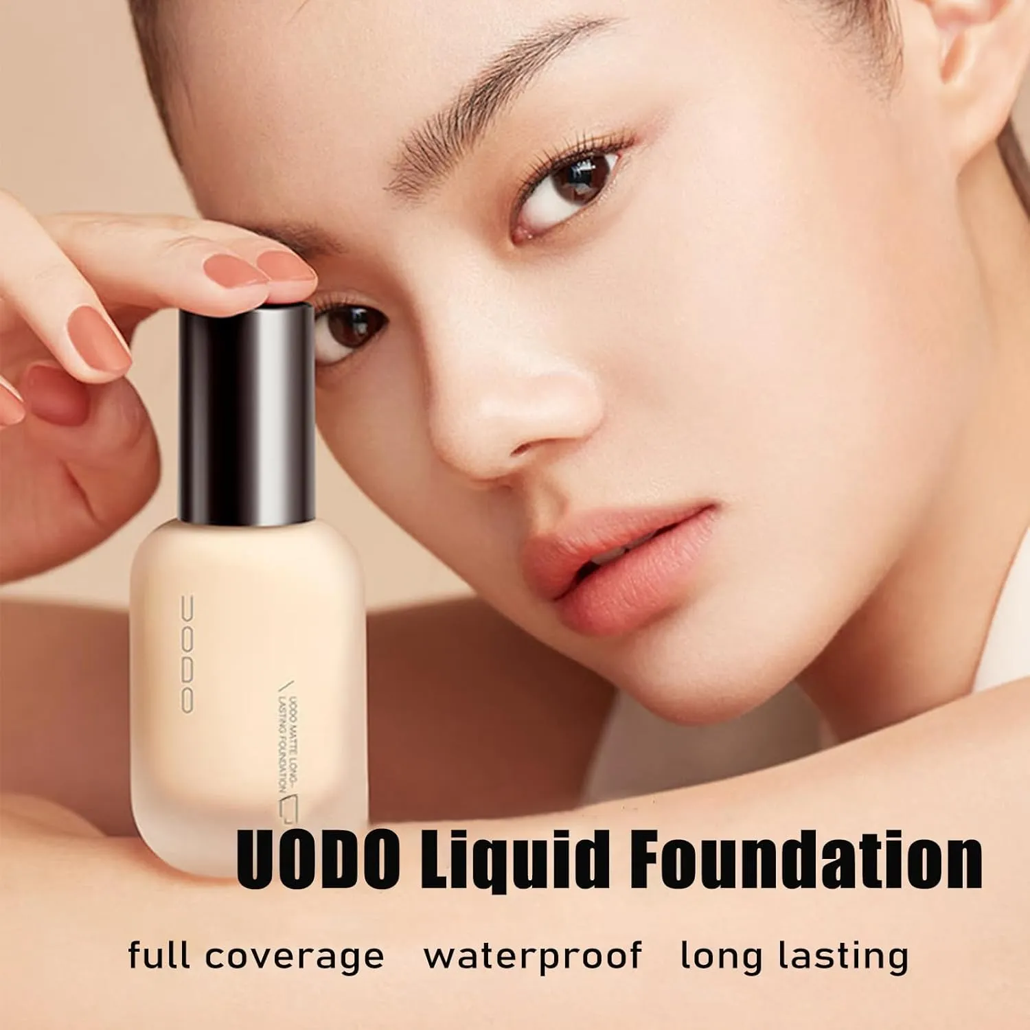 Uodo Liquid Foundation - Moisturizing Light/Matte Long Lasting, Invisible Foundation Makeup, Natural Matte W03