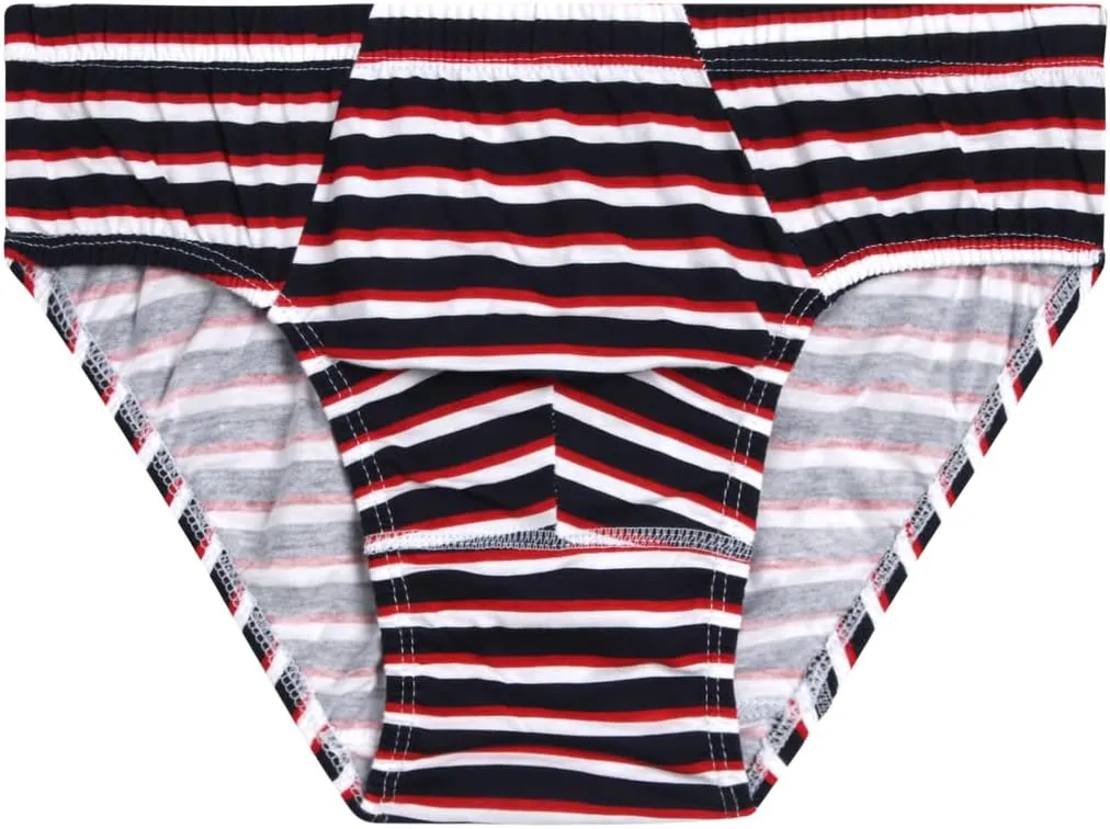 U.S. Polo Assn. Men's Low Rise Briefs - 6 Pack Soft Stretch Tag Free Cotton Underwear Briefs with Contour Pouch (Sizes: S-XL)