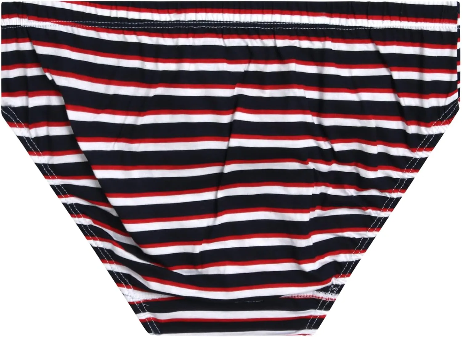 U.S. Polo Assn. Men's Low Rise Briefs - 6 Pack Soft Stretch Tag Free Cotton Underwear Briefs with Contour Pouch (Sizes: S-XL)