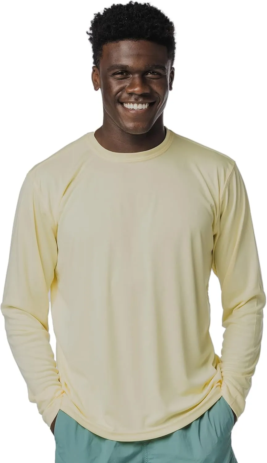 Vapor Apparel Men's Outdoor UPF 50  Long Sleeve T-Shirt, UV Sun Protection for Fishing, Running, Hiking, Swimming