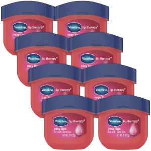 Vaseline Lip Therapy Tinted Lip Balm Mini, Rosy,0.25 Ounce (Pack of 8)