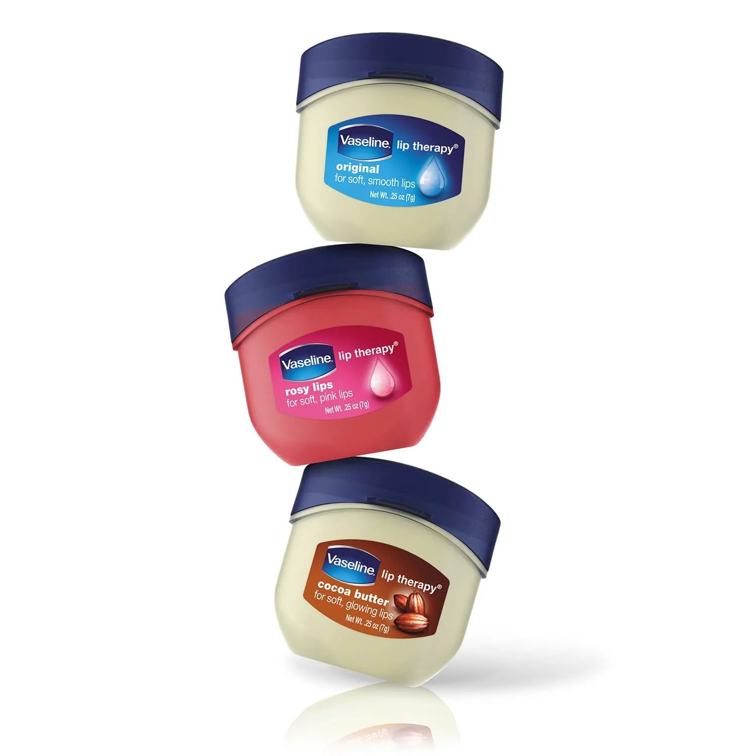Vaseline Lip Therapy Tinted Lip Balm Mini, Rosy,0.25 Ounce (Pack of 8)