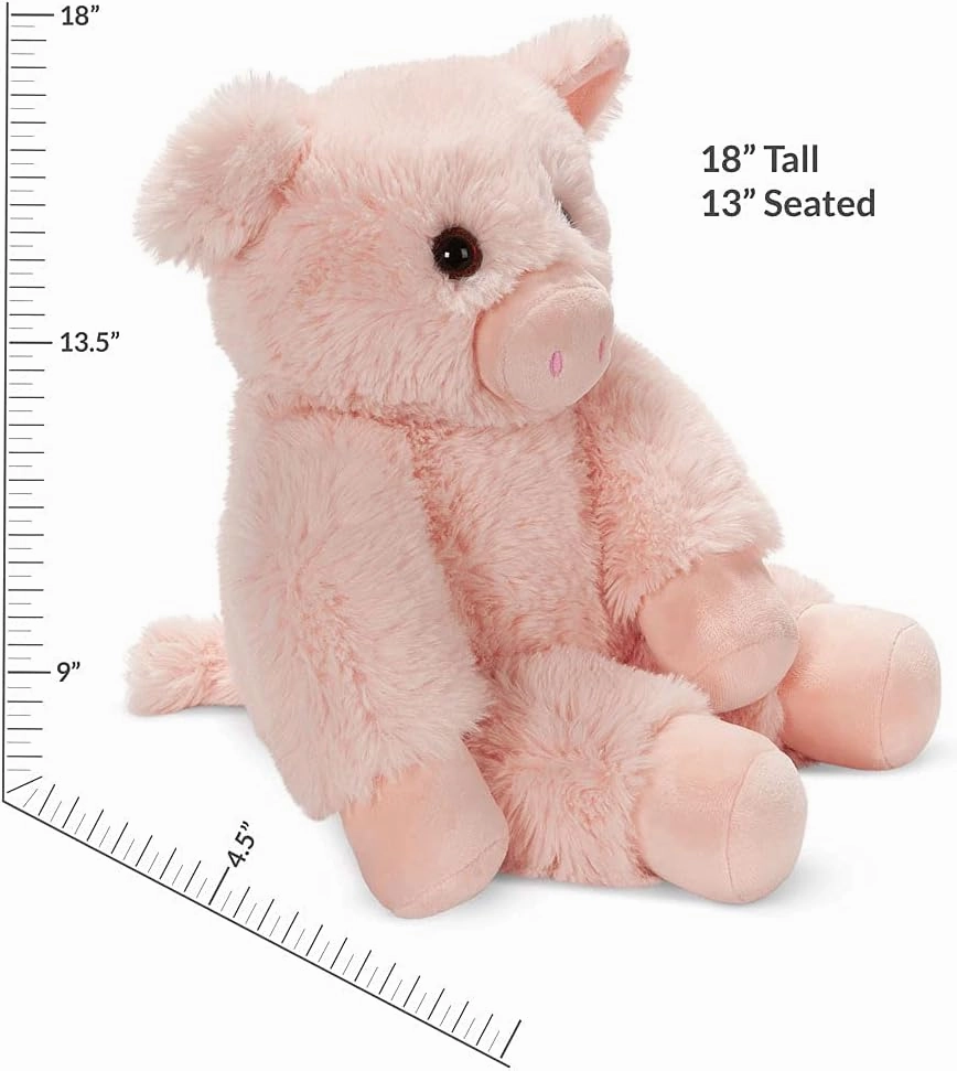 Vermont Teddy Bear Pig Stuffed Animal - Oh So Soft Pig Plush, Pink, 18 Inch