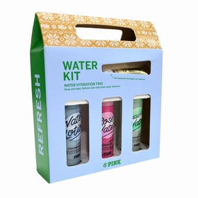 Victoria's Secret PINK Body Care Gift Set: Rose Water, Cucumber Water Mini Lotions & Lip Mask