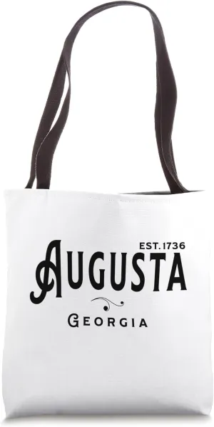 Vintage Merch Souvenir Visit Augusta Georgia Tote Bag