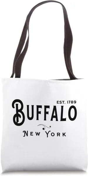 Vintage Merch Souvenir Visit Buffalo New York Tote Bag
