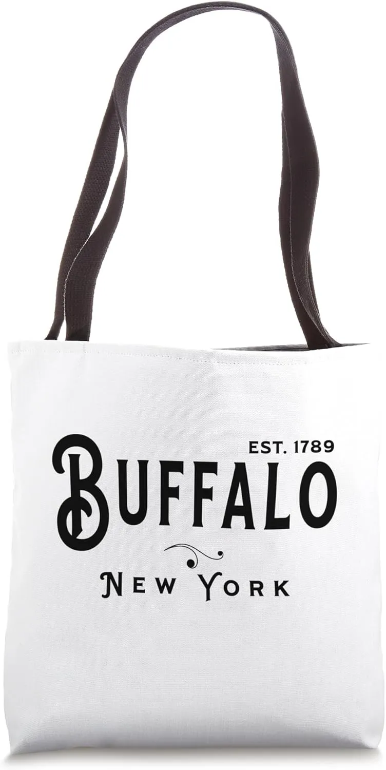 Vintage Merch Souvenir Visit Buffalo New York Tote Bag