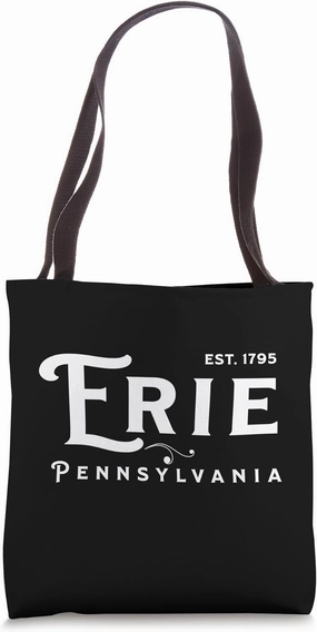 Vintage Merch Souvenir Visit Erie Pennsylvania Tote Bag