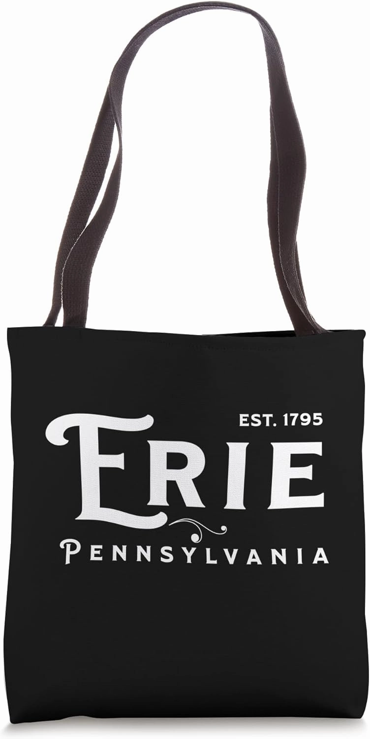 Vintage Merch Souvenir Visit Erie Pennsylvania Tote Bag