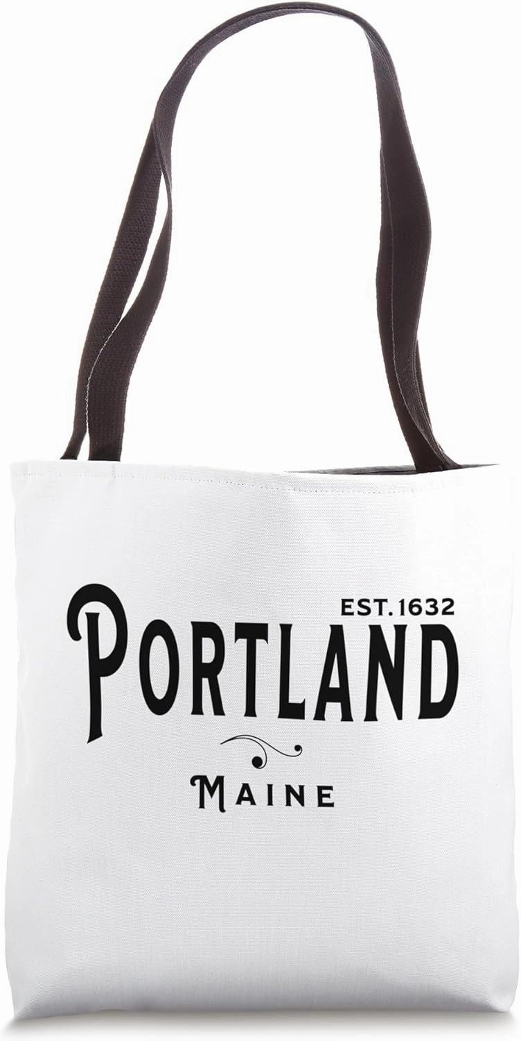 Vintage Merch Souvenir Visit Portland Maine Tote Bag