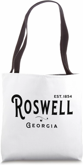 Vintage Merch Souvenir Visit Roswell Georgia Tote Bag