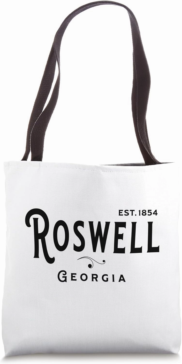 Vintage Merch Souvenir Visit Roswell Georgia Tote Bag