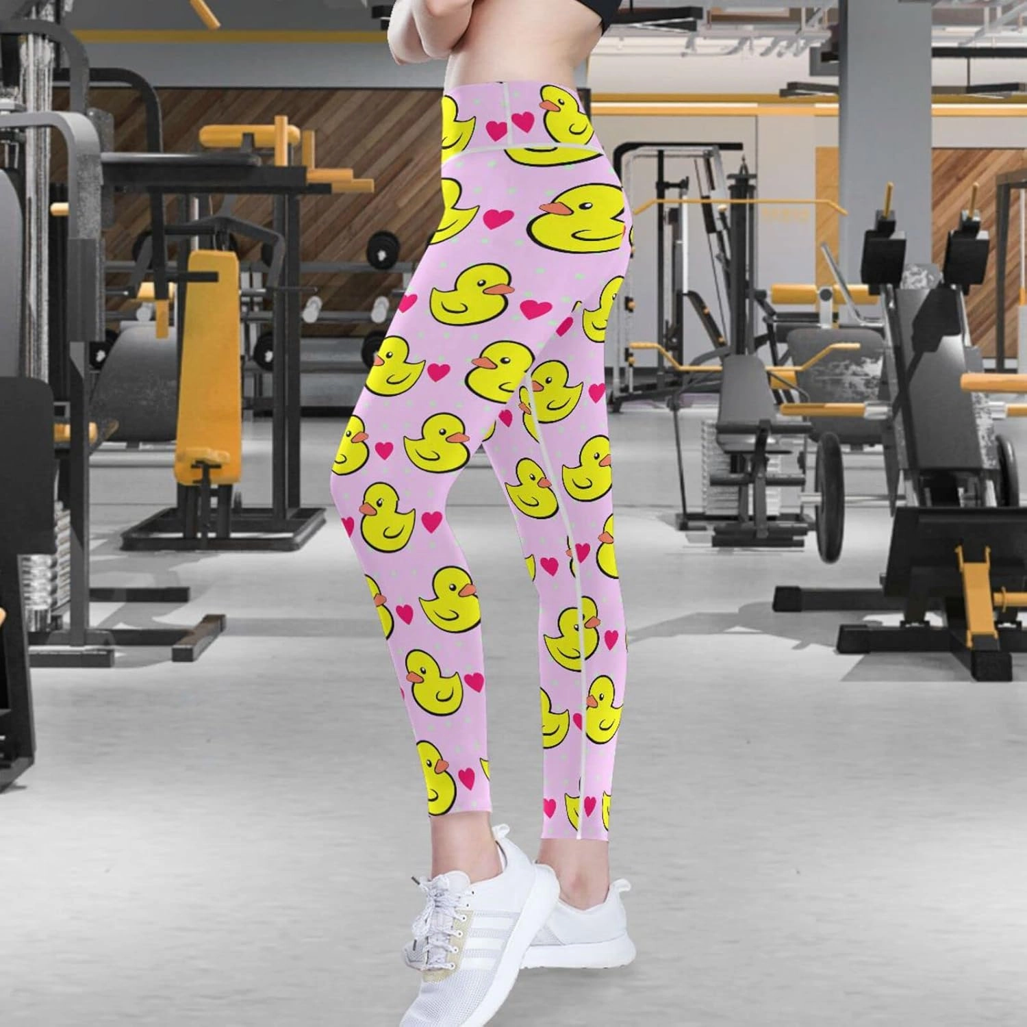 visesunny Women's High Waisted Yoga Capris with Pockets Tummy Control Non See Through Workout Athletic Running Capri Leggings