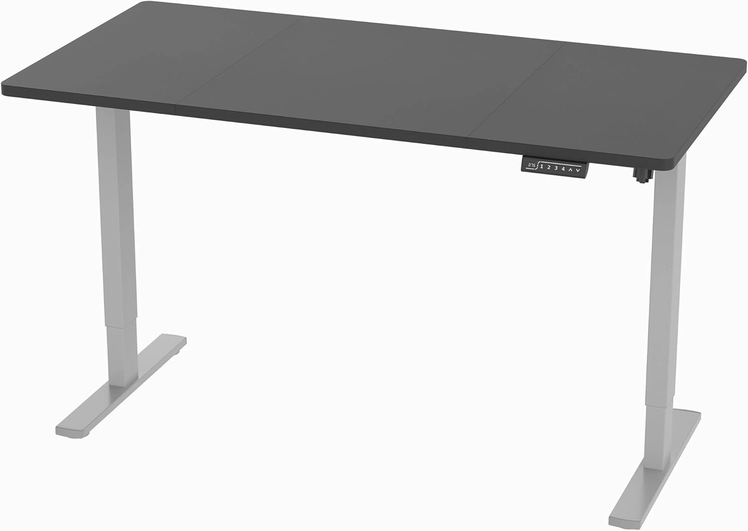 VIVO Electric 60 x 30 in Standing Desk, Memory Height Adjustment, 1B Series, Black Top Gray Frame, DESK-KIT-1G6B-30