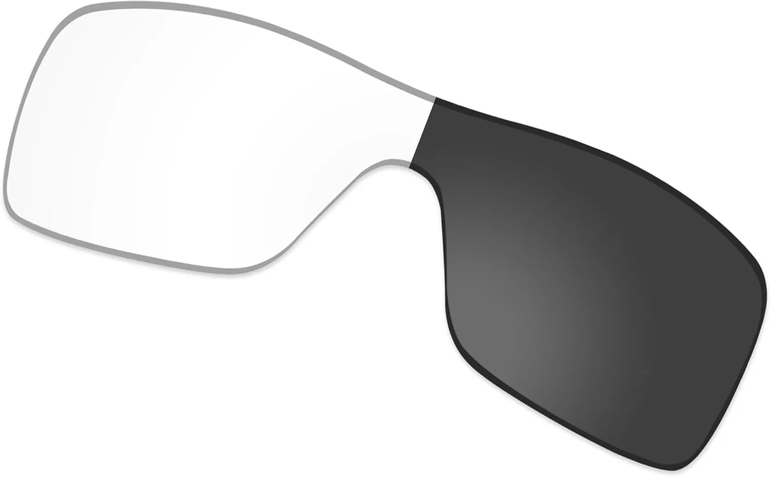 Vonxyz Lenses Replacement for Oakley Batwolf OO9101 Sunglass - Clear Black Photochromic Activated