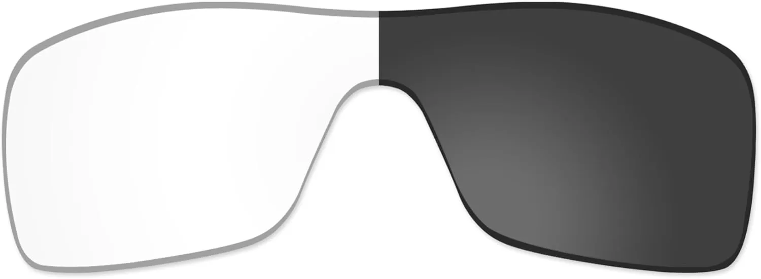 Vonxyz Lenses Replacement for Oakley Batwolf OO9101 Sunglass - Clear Black Photochromic Activated