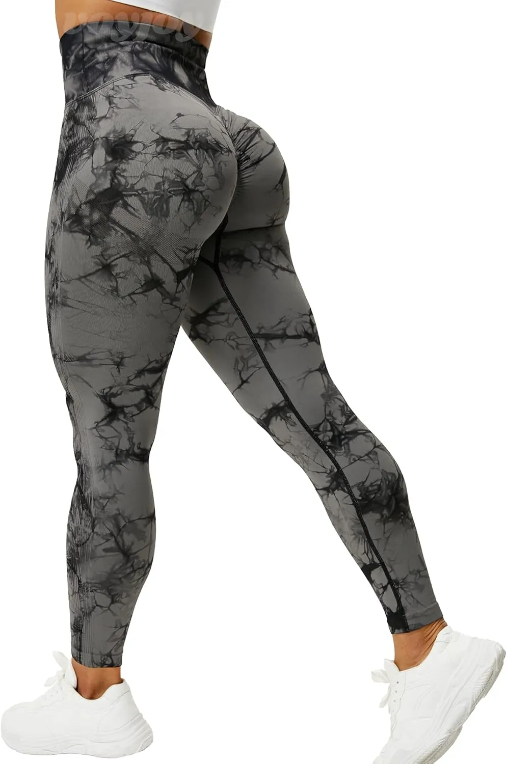 VOYJOY Seamless Leggings for Women High Waist Yoga Pants Scrunch Butt Lifting Elastic Tights