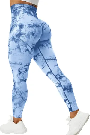 VOYJOY Seamless Leggings for Women High Waist Yoga Pants Scrunch Butt Lifting Elastic Tights