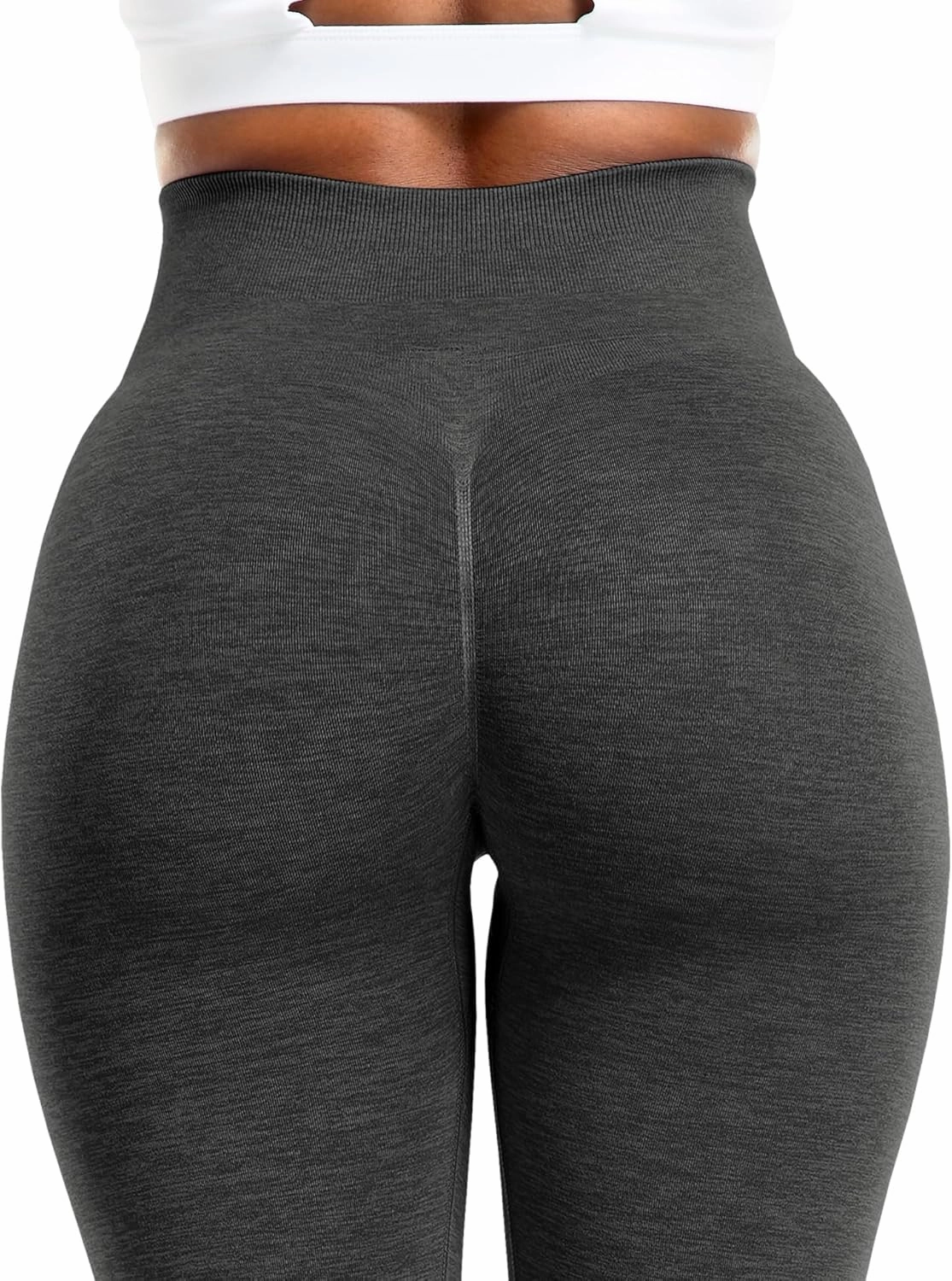VOYJOY Athletic Workout Scrunch Leggings for Women High Waist Seamless Gym Pants Tummy Control Amplify Tights