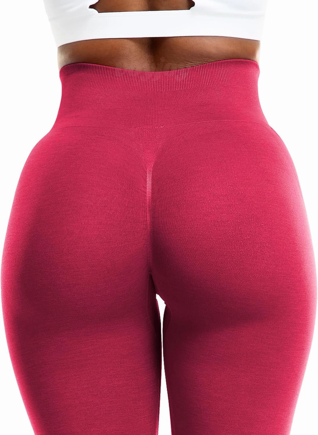 VOYJOY Athletic Workout Scrunch Leggings for Women High Waist Seamless Gym Pants Tummy Control Amplify Tights