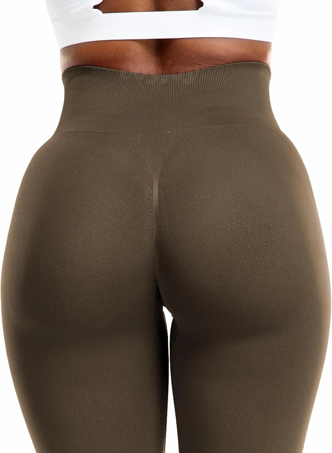 VOYJOY Athletic Workout Scrunch Leggings for Women High Waist Seamless Gym Pants Tummy Control Amplify Tights