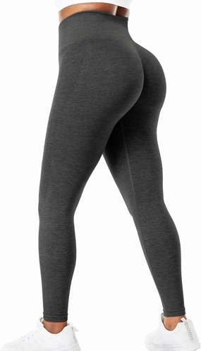 VOYJOY Athletic Workout Scrunch Leggings for Women High Waist Seamless Gym Pants Tummy Control Amplify Tights