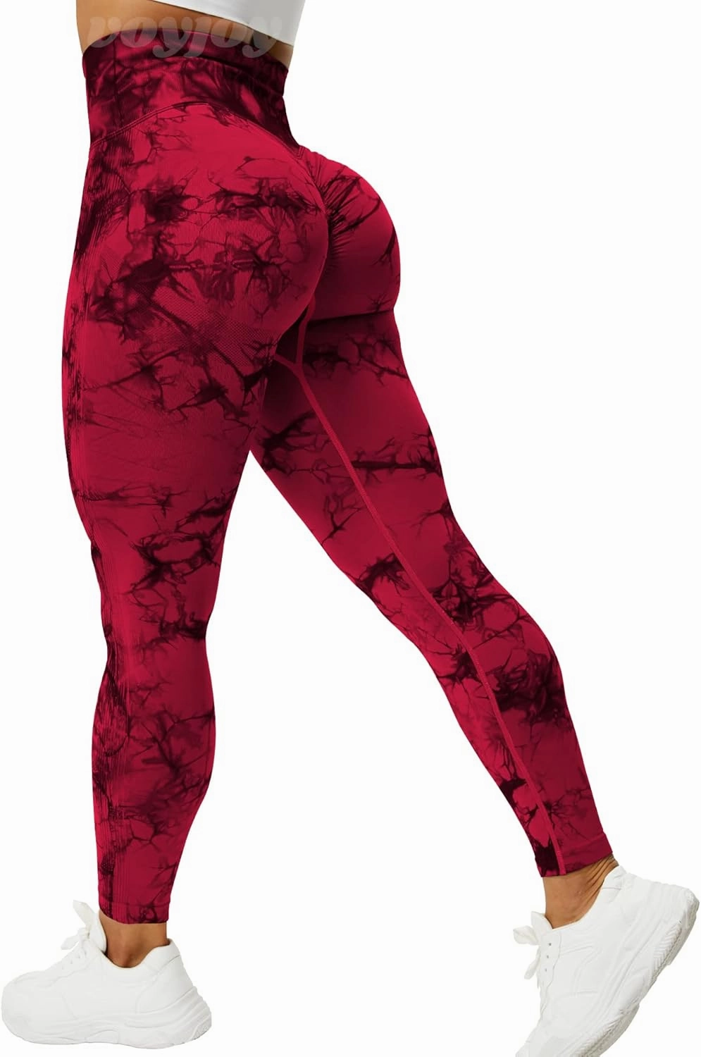 VOYJOY Seamless Leggings for Women High Waist Yoga Pants Scrunch Butt Lifting Elastic Tights