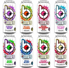 VPX Bang Variety Pack - Bangster Berry, Pina Colada, Purple Guava Pear, Peach Mango, Cotton Candy, Blue Razz, Sour Heads, Rainbow Unicorn