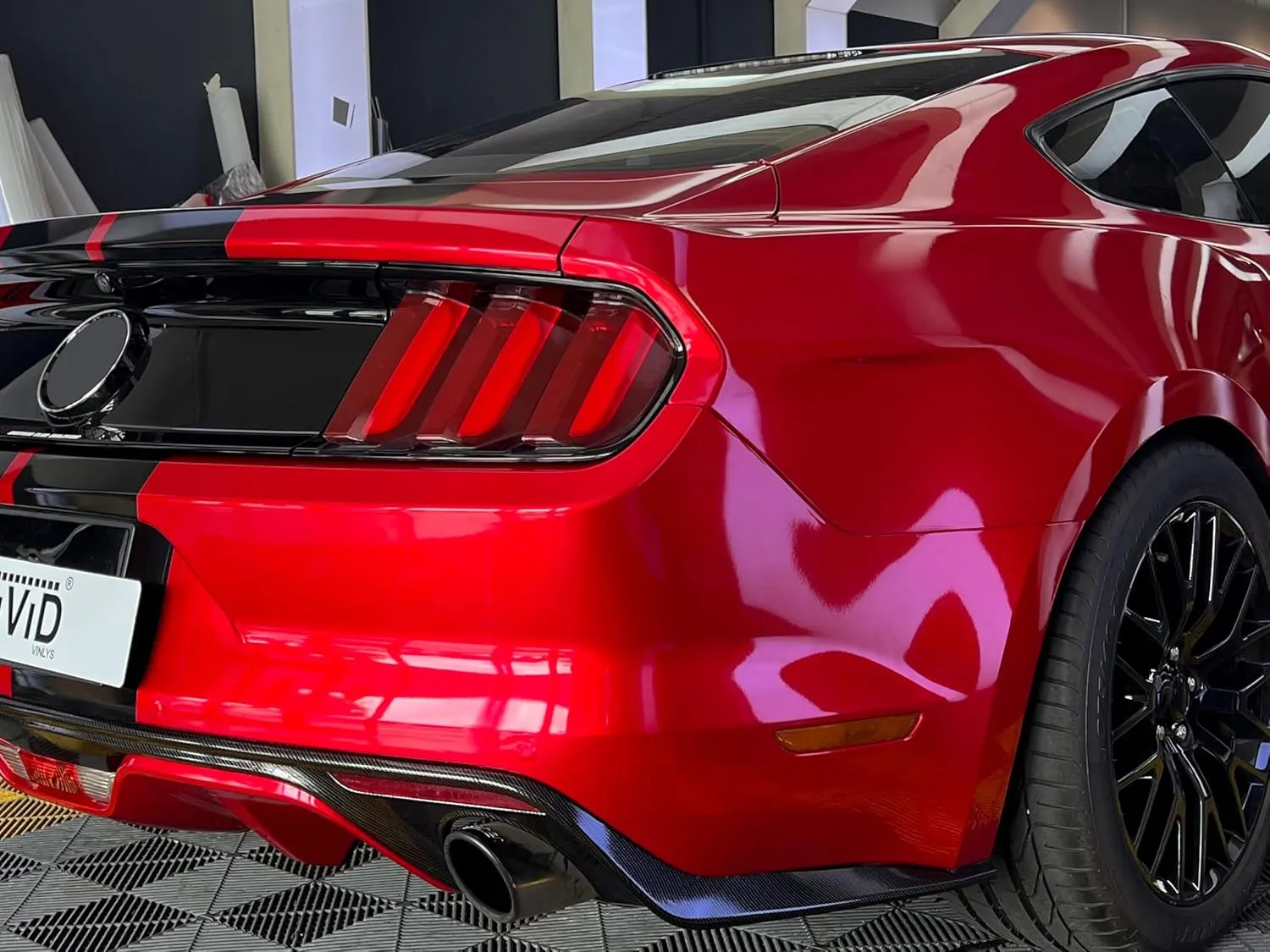 VViViD  Ultra Gloss Metallic Candy Red Vinyl Car Wrap Premium Paint Replacement Film Roll with Nano Air Release Technology (10ft x 5ft)
