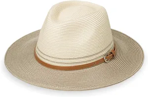 Wallaroo Hat Company Women’s Kristy Fedora – UPF 50 , UV Sun Protection, Sun Hat, Packable Design, Adjustable, Medium Size