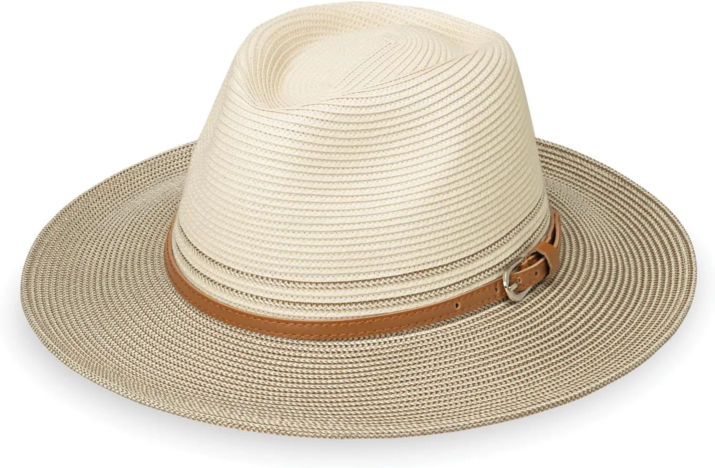 Wallaroo Hat Company Women’s Kristy Fedora – UPF 50 , UV Sun Protection, Sun Hat, Packable Design, Adjustable, Medium Size