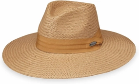 Wallaroo Hat Company Women’s Klara Fedora – UPF 50  UV Protection, Wide Brim, Medium Size, Packable, Adjustable Sun Hat